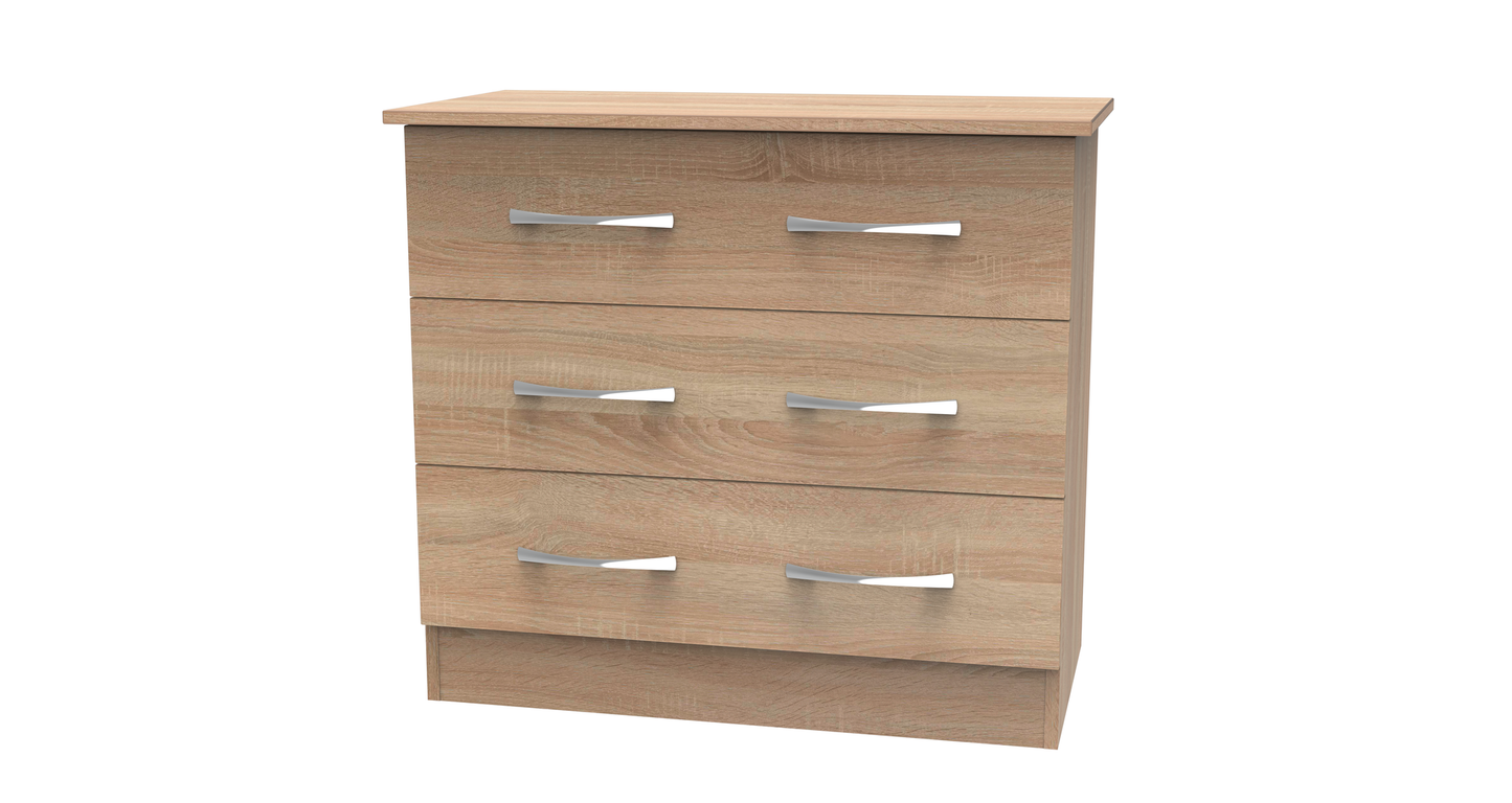 BA3CP - City 3 Drawer Chest