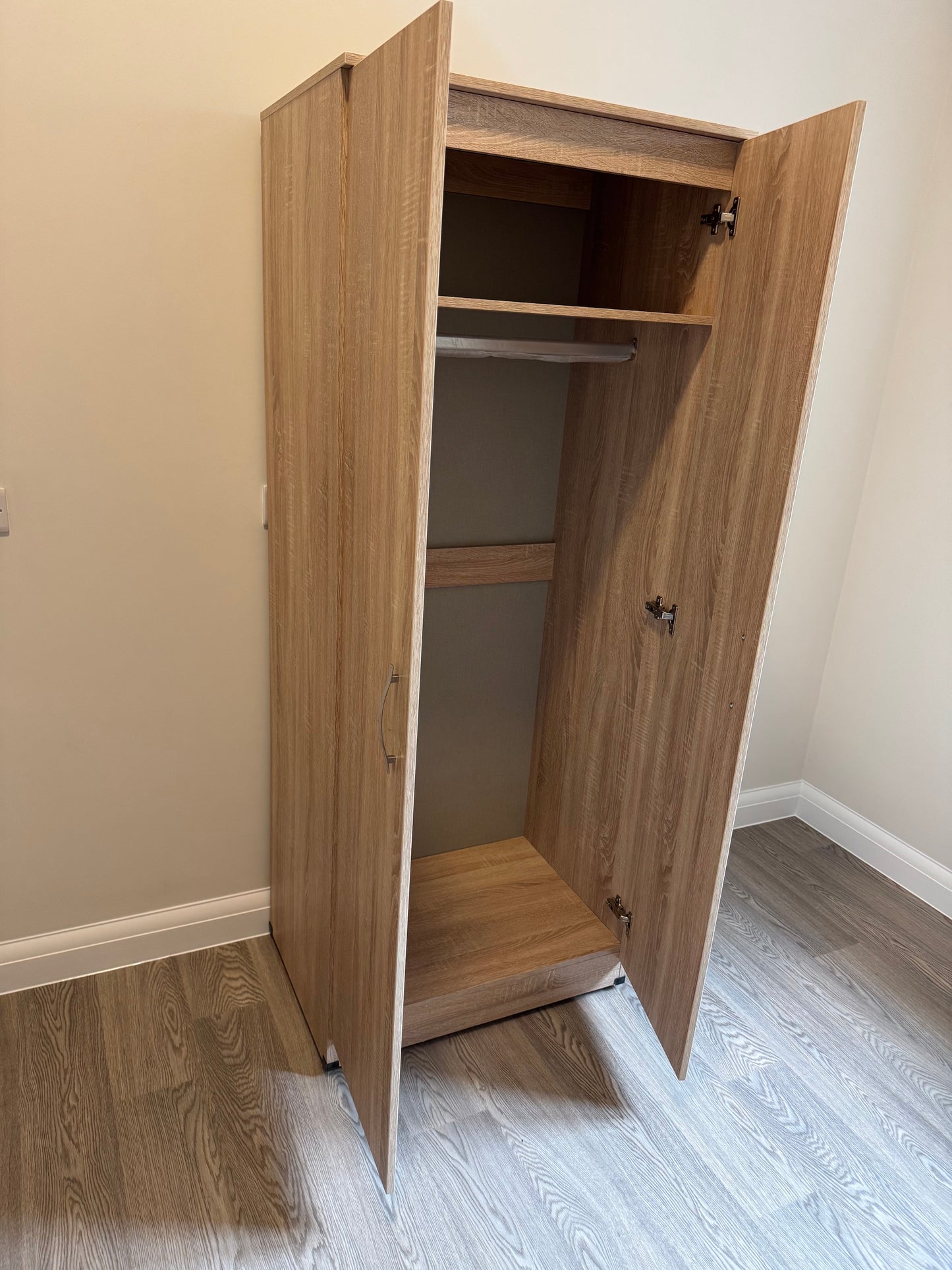 BA200- City 2 Door Plain Wardrobe